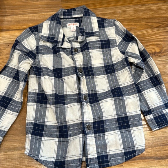 Cat & Jack Other - Boys 4t toddler button down flannel long sleeve shirt top